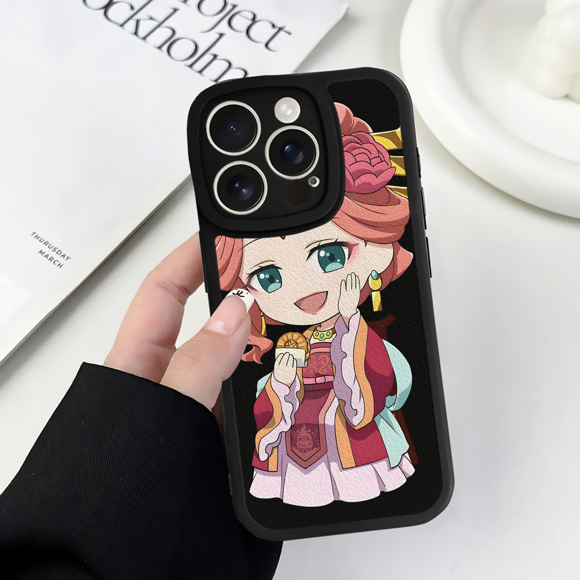 （画像用） 薬屋のひとりごと The Apothecary Diaries 【iPhone 16シリーズ対応】シリコンスマホケース（レザー調） 材質：シリコン